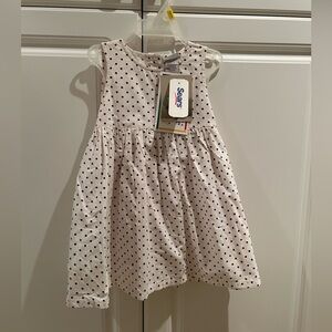 Baby Girl Polka Dot Cotton Dress Size 12 Months 20 Pounds NWT